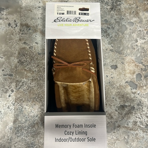 Eddie Bauer Ridgemont Men’s Chestnut slippers - Picture 1 of 3